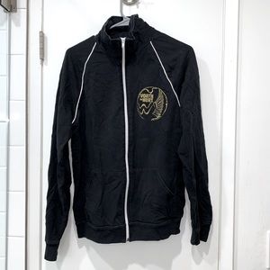 Worth the hurt American apparel full zip fleece jacket size M